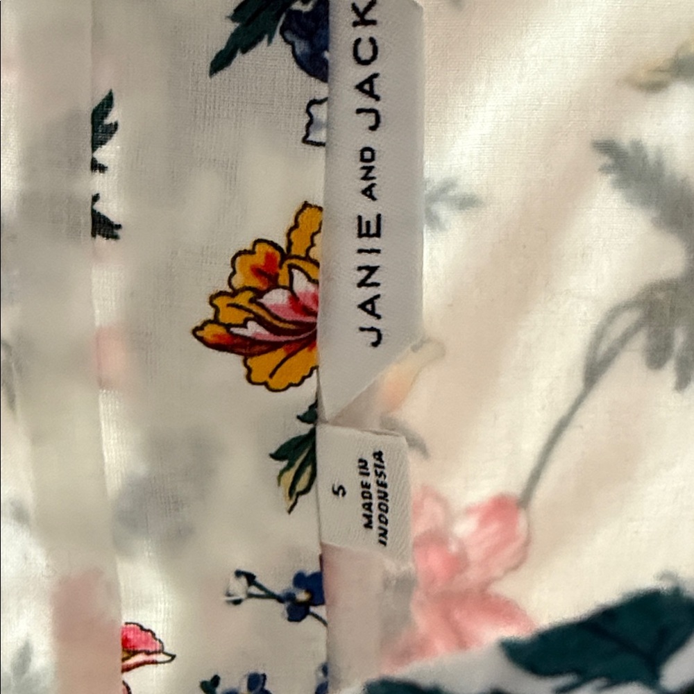 Janie and Jack - 5T floral top, like new! - Picture 3 of 3